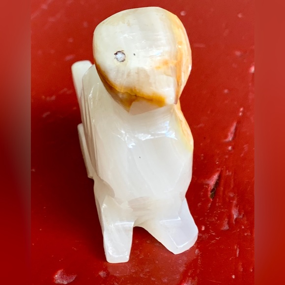 Vintage Hand Carved Artisan Onyx Marble Stone Duck Bird Figurine Statuette - Picture 14 of 16